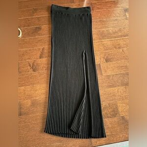 Black Wilfred maxi skirt with slit